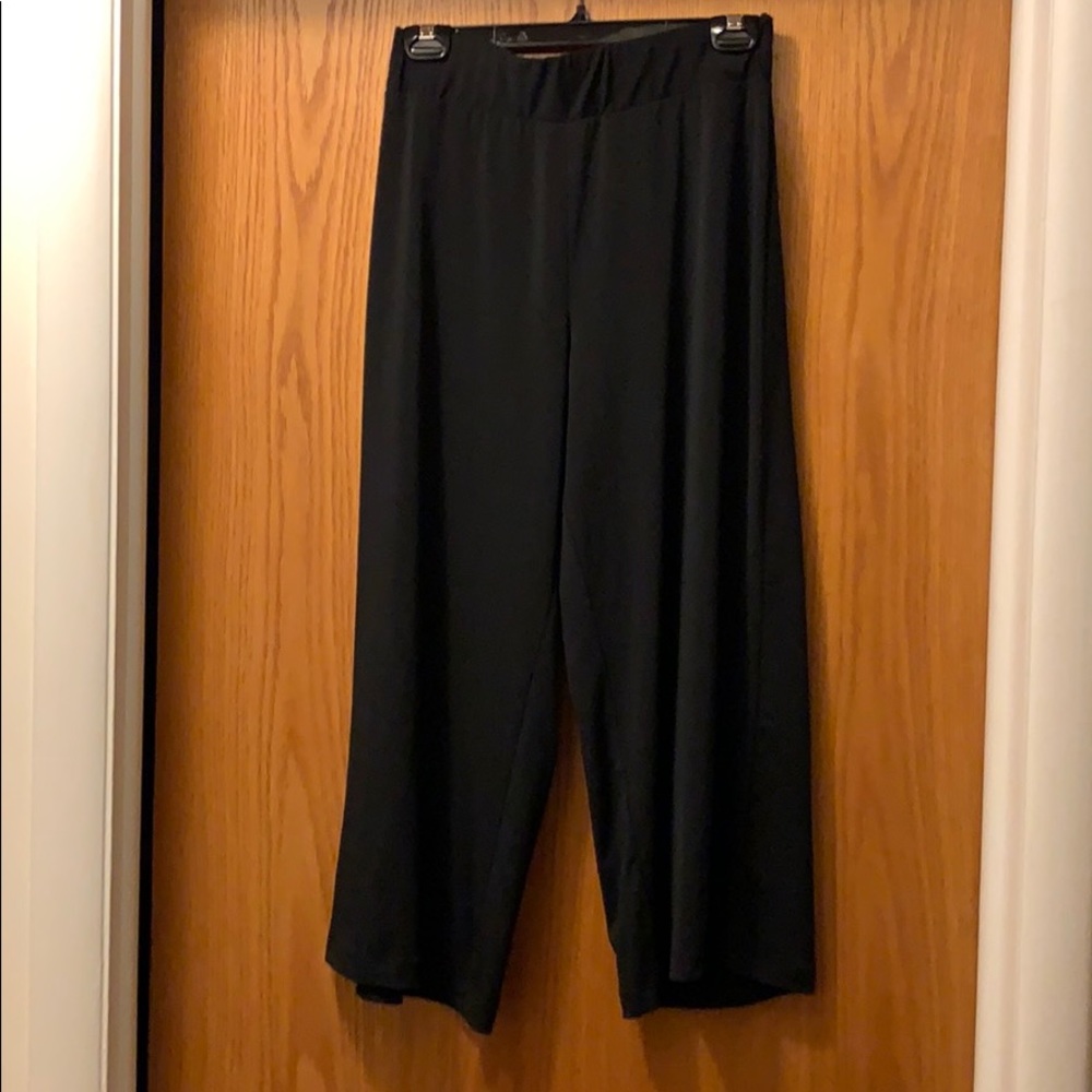 Notations Black wide leg pants